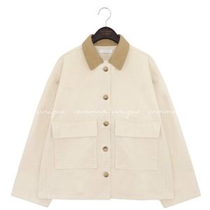 Common Unique Cream Cotton Jacket